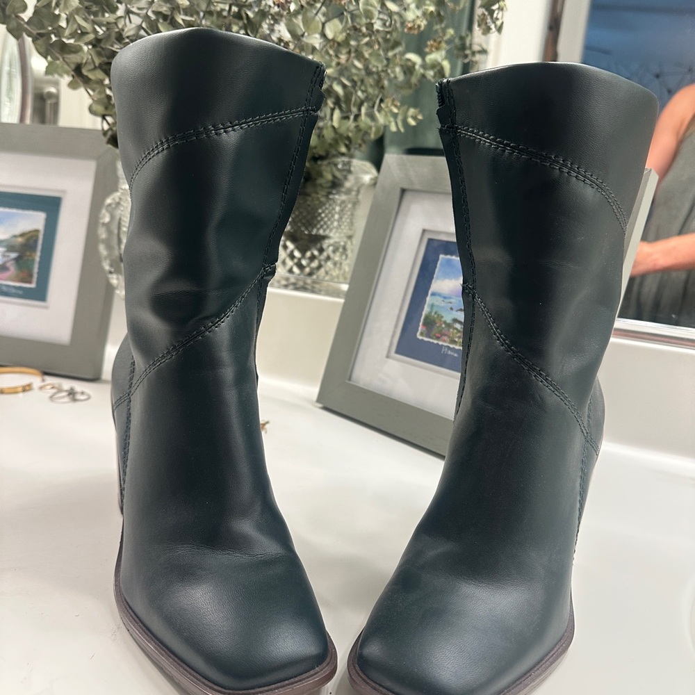 Franco Sarto Black Ankle Boots